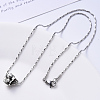 304 Stainless Steel Coreana Chain Necklace NJEW-S420-006C-P-5