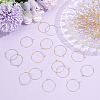 100Pcs 304 Stainless Steel Hoop Earring Findings STAS-BBC0009-65-4