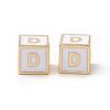 Rack Plating Brass Enamel Beads KK-B060-04G-04D-2