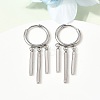 Stick 304 Stainless Steel Chandelier Earrings EJEW-L309-02A-P-1