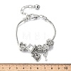 Alloy European Beads Charm Bracelets BJEW-F495-04P-3