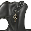 Natural Paua Shell & Stainless Steel Dangle Earrings for Women EJEW-JE07076-01-2