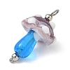 304 Stainless Steel with Handmade Bumpy Lampwork Pendants LA-CBA4231-01A-P-2