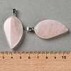 Natural Rose Quartz Pendants GG-CBACB71-05P-21-3