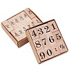 2 Sets 2 Style Wooden Stamps DIY-CP0006-65-1