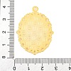 Tibetan Style Oval Alloy Pendant Cabochon Settings TIBEP-Q054-44G-RS-3