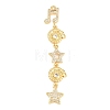 Brass Micro Pave Cubic Zirconia Big Pendants KK-A297-04E-G-1