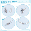 60Pcs 3 Colors Stainless Steel Box Clasps STAS-GA0002-32-3