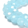 Electroplate Glass Beads Strands EGLA-A035-J8mm-A09-3