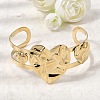 Stylish 304 Stainless Steel Cuff Bangles BJEW-K302-01A-G-2