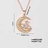 Elegant Fashion Copper Inlaid Zircon Star Moon Necklace Women's Jewelry RL5391-1-1