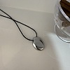 Alloy Pendant Black Waxed Cord Long Necklaces for Women FS-WG7FF48-04-1