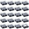 20Pcs Transparent Plastic Loose Diamond Storage Boxes with Sponge Inside CON-CL0001-24-1