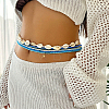 6Pcs 6 Styles Bohemian Natural Shell and Plastic Beaded Waist Chains Sets AJEW-CP0011-36-6