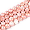 Anti-Tarnish Electroplate Glass Beads Strands GLAA-N010-10mm-05-1