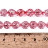 Crackle Transparent Glass Beads Strands GLAA-N068-04A-09-4