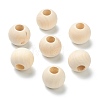 Natural Unfinished Wood Beads WOOD-XCP0001-20A-1