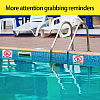 PVC Plastic No Diving Sign Stickers DIY-WH0472-01-4