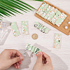 12Pcs Flower Printed Polyester Necklace Anti-Winding Display Cards CDIS-OC0001-14A-3