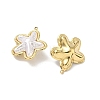 304 Stainless Steel with ABS Plastic Pearl Pendants STAS-G371-01G-01-2
