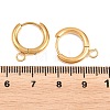 316 Stainless Steel Huggie Hoop Earring Findings EJEW-B158-01B-G-3