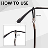 3Pcs 3 Colors Cowhide Neck Strap for Eyeglasses AJEW-CL0004-77-5