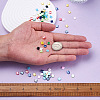 Craftdady 500Pcs 10 Colors 2-Hole Glass Seed Beads SEED-CD0001-02B-5