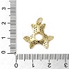 Brass Micro Pave Clear Cubic Zirconia Pendants LS-KK-U005-01O-G-3