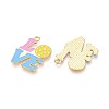 Alloy Enamel Sports Pendants ENAM-T022-76G-2