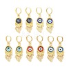 Rack Plating Brass Dangle Earrings for Women EJEW-M260-24G-1