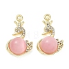 Alloy Rhinestone Pendants FIND-D044-22G-03-1