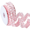 Pleated Solid Color Double-Sided Polyester Lace Trim DIY-WH20002-138E-1