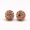 Polymer Clay Rhinestone Beads RB-A053-4mm-25-1