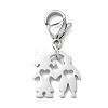 304 Stainless Steel Boy Girl Heart Cutout Pendant Decorations STAS-B141-08P-1