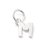 925 Sterling Silver Letter Charms STER-C012-01S-M-1
