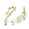 Alloy Stud Earrings EJEW-N046-007-NR-2