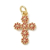Brass Enamel Pendants KK-A273-02G-2