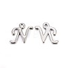 Platinum Plated Alloy Letter Pendants LS-PALLOY-J718-01P-N-1