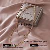 Vintage 304 Stainless Steel Paperclip Chain Necklaces for Women QF0700-4-1