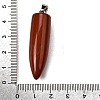 Natural Mixed Stone Pointed Pendants G-F820-12-5