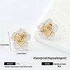 304 Stainless Steel Enamel Stud Earrings for Women VU1014-2-1