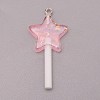 Resin Pendants LS-RESI-WH0025-11C-1