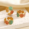 304 Stainless Steel Cuff Open Rings for Women RJEW-I113-02G-02-1