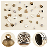   152Pcs 8 Style Tibetan Style Alloy Cord Ends FIND-PH0006-27-4