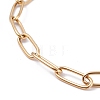 PVD Vacuum Plating 304 Stainless Steel Paperclip Chain Bracelets X-BJEW-I295-15G-2