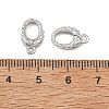 SHEGRACE Brass Micro Pave Clear Cubic Zirconia Spring Gate Rings XGRQ58246-760P-3