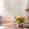 Rectangle Transparent Printed PVC Plastic Gift Tote Bags ABAG-TADJ0002-002B-6