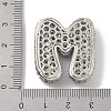 Rack Plating Brass Micro Pave Clear Cubic Zirconia Pendants ZIRC-U002-P-M-3