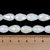 Opaque Solid Color Electroplate Glass Beads Strands EGLA-N013-J4mm-B03-4