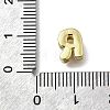 Brass Micro Pave Cubic Zirconia Letter Pendants KK-D295-32G-18-3